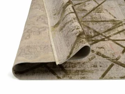 Musterring Webteppich modern beigebraungrün