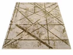 Musterring Webteppich modern beigebraungrün