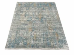 Musterring Webteppich modern graublau