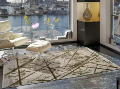 Musterring Webteppich modern braungrün