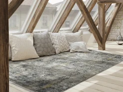 Musterring Webteppich modern graugoldfarben