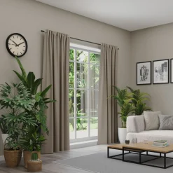 Neutex Vorhang m. Multifunktionsband braun