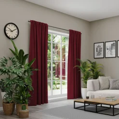 Neutex Vorhang m. Multifunktionsband rot