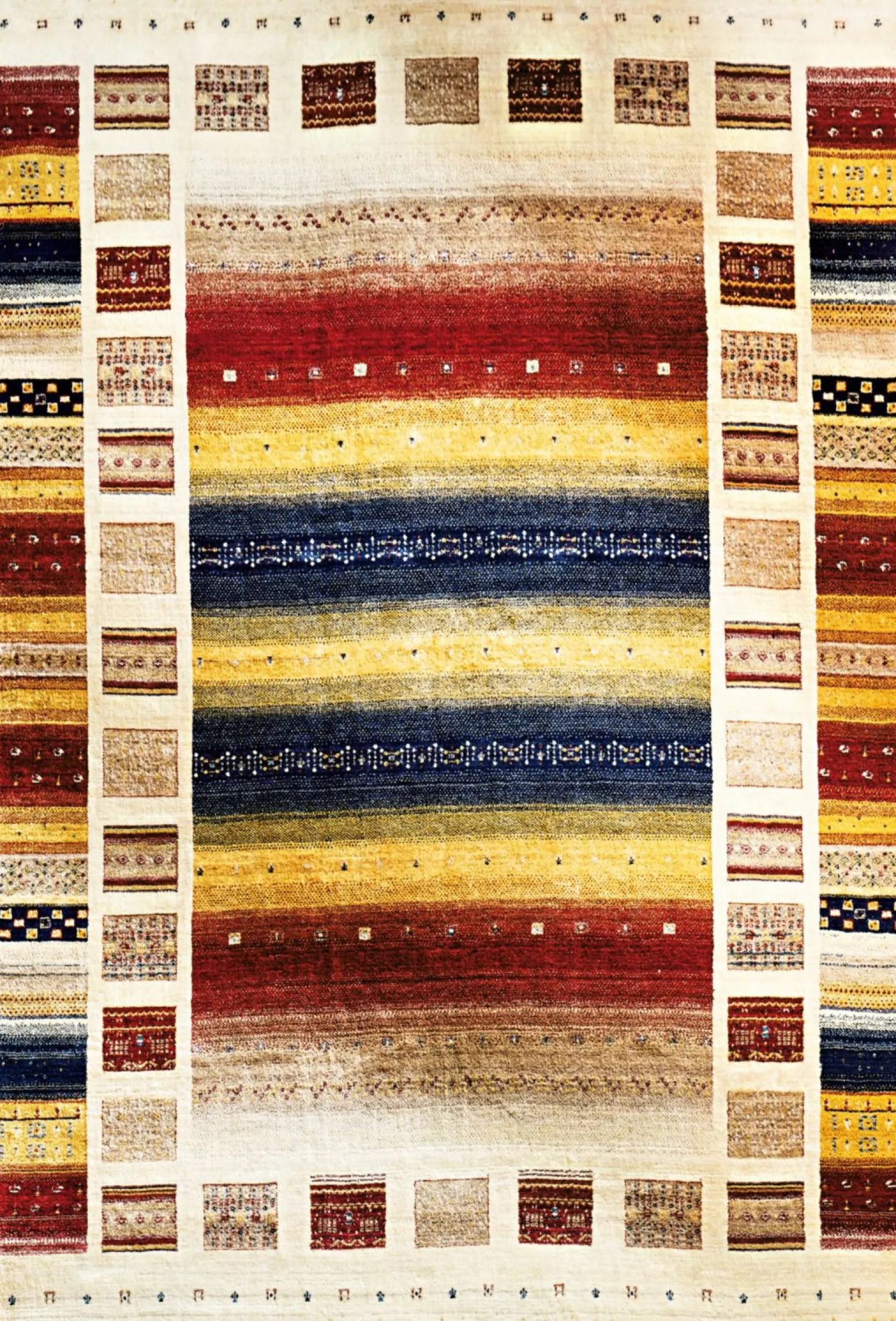 Nord Süd Webteppich Modern beige