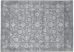 Nord Süd Webteppich Modern grau