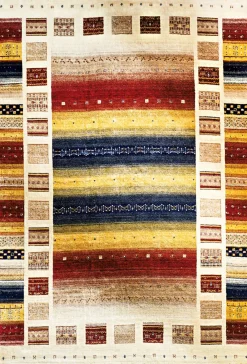 Nord Süd Webteppich Modern beige