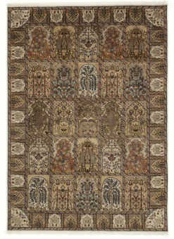 OCI Handknüpfteppich beigemehrfarbig