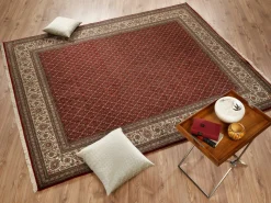 OCI Handknüpfteppich rot