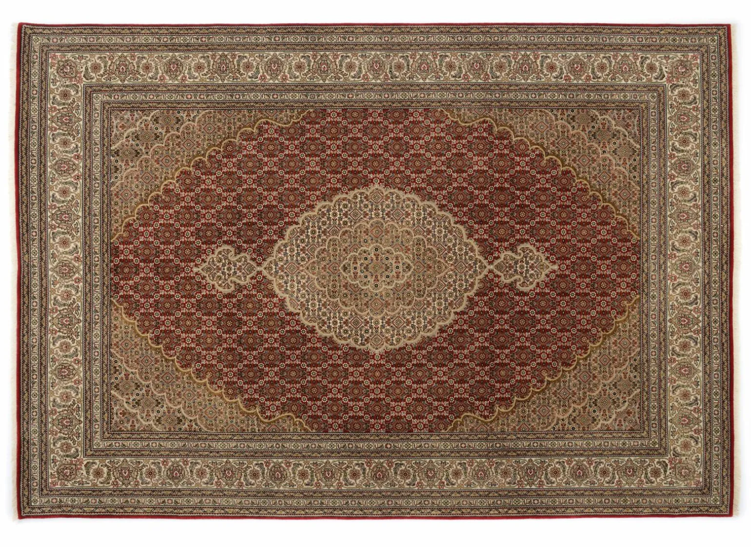 OCI Handknüpfteppich rot