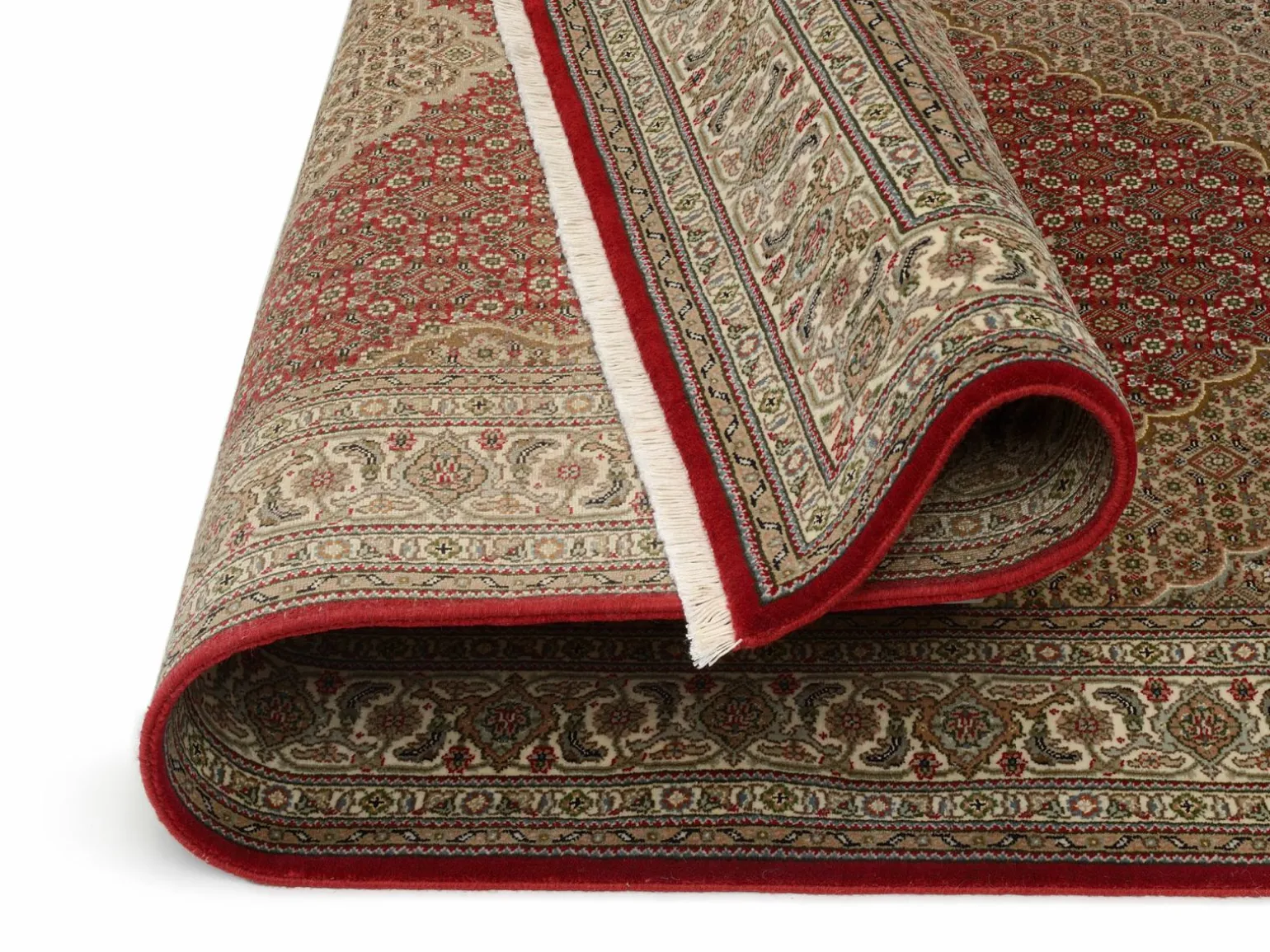 OCI Handknüpfteppich rot