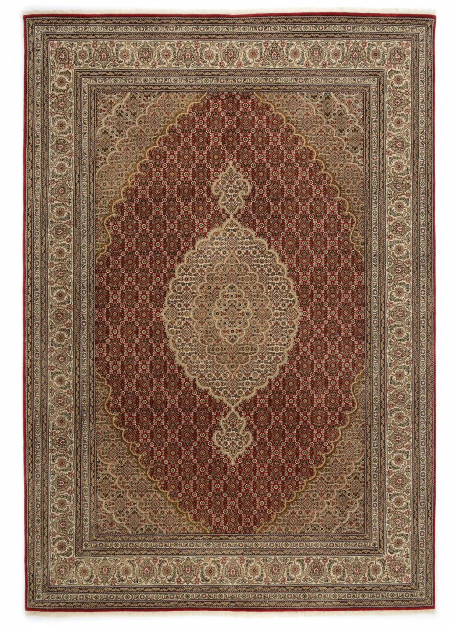 OCI Handknüpfteppich rot