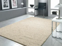 OCI Handwebteppich braunweiß