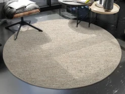 OCI Handwebteppich braunweiß