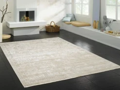 OCI Moderner Webteppich braunweiß