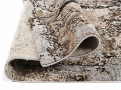 OCI Moderner Webteppich braunweiß