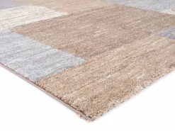 OCI Moderner Webteppich braunweiß