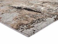 OCI Moderner Webteppich braunweiß