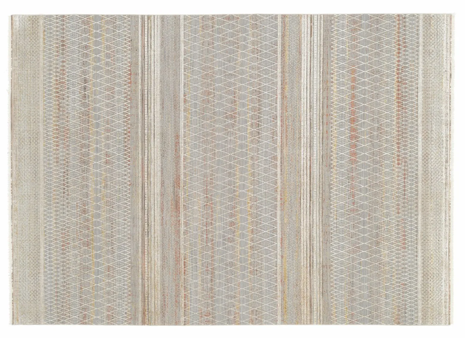 OCI Moderner Webteppich braunweiß