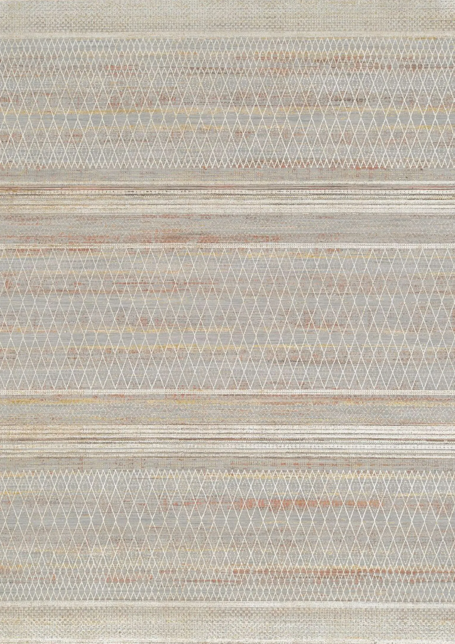 OCI Moderner Webteppich braunweiß