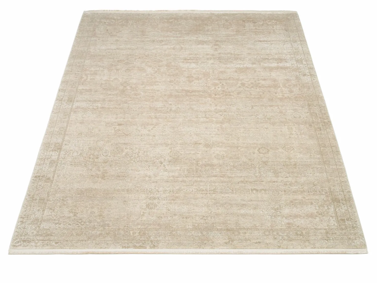 OCI Moderner Webteppich braunweiß