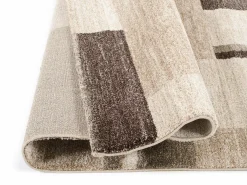 OCI Moderner Webteppich braunweiß