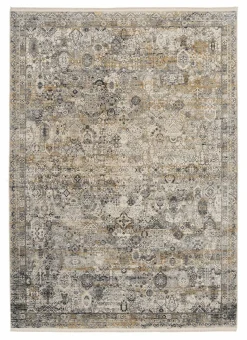 OCI Moderner Webteppich graugoldfarben