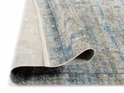 OCI Moderner Webteppich graublau