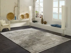 OCI Moderner Webteppich grau