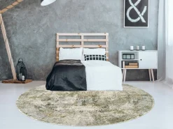 OCI Moderner Webteppich grün