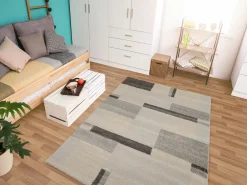 OCI Moderner Webteppich grau