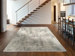 OCI Moderner Webteppich grau