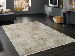 OCI Moderner Webteppich goldfarben