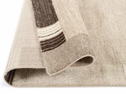 OCI Webteppich Modern braunweiß