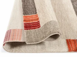 OCI Webteppich Modern braunweiß