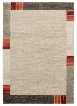 OCI Webteppich Modern braunweiß