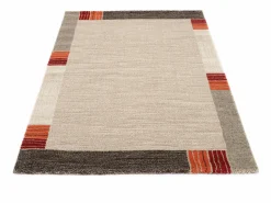 OCI Webteppich Modern braunweiß