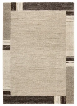 OCI Webteppich Modern braunweiß