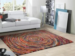 OCI Webteppich modern Hochflor mehrfarbig