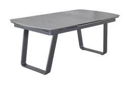 OUTDOOR Ausziehtisch grau