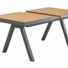 OUTDOOR Ausziehtisch Teakplatte Garten grau
