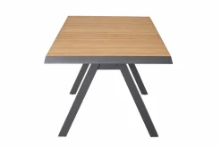 OUTDOOR Ausziehtisch Teakplatte Garten grau