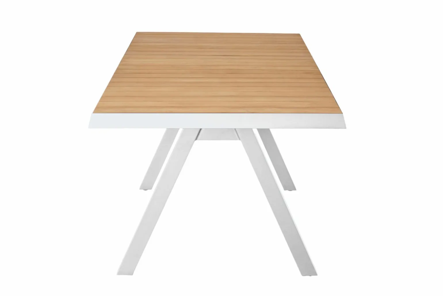 OUTDOOR Ausziehtisch Teakplatte Garten braungrau