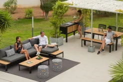 OUTDOOR Couchtisch braun
