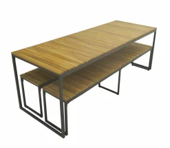 OUTDOOR Dining-Set braun