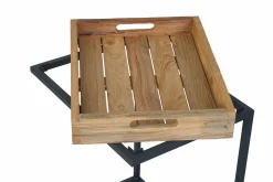 OUTDOOR Garten Beistell-/Tablett-Tisch braun