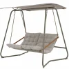 OUTDOOR Garten- Hollywoodschaukel grünbeigegrau