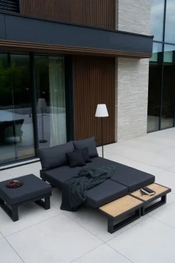 OUTDOOR Garten-Eckgarnitur braungrau