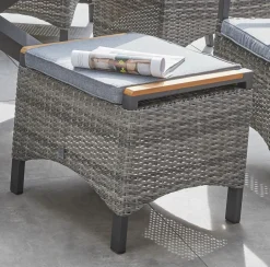 OUTDOOR Gartenhocker braungrau