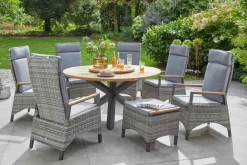 OUTDOOR Gartenhocker braungrau