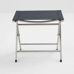 OUTDOOR Gartenhocker Edelstahl grau